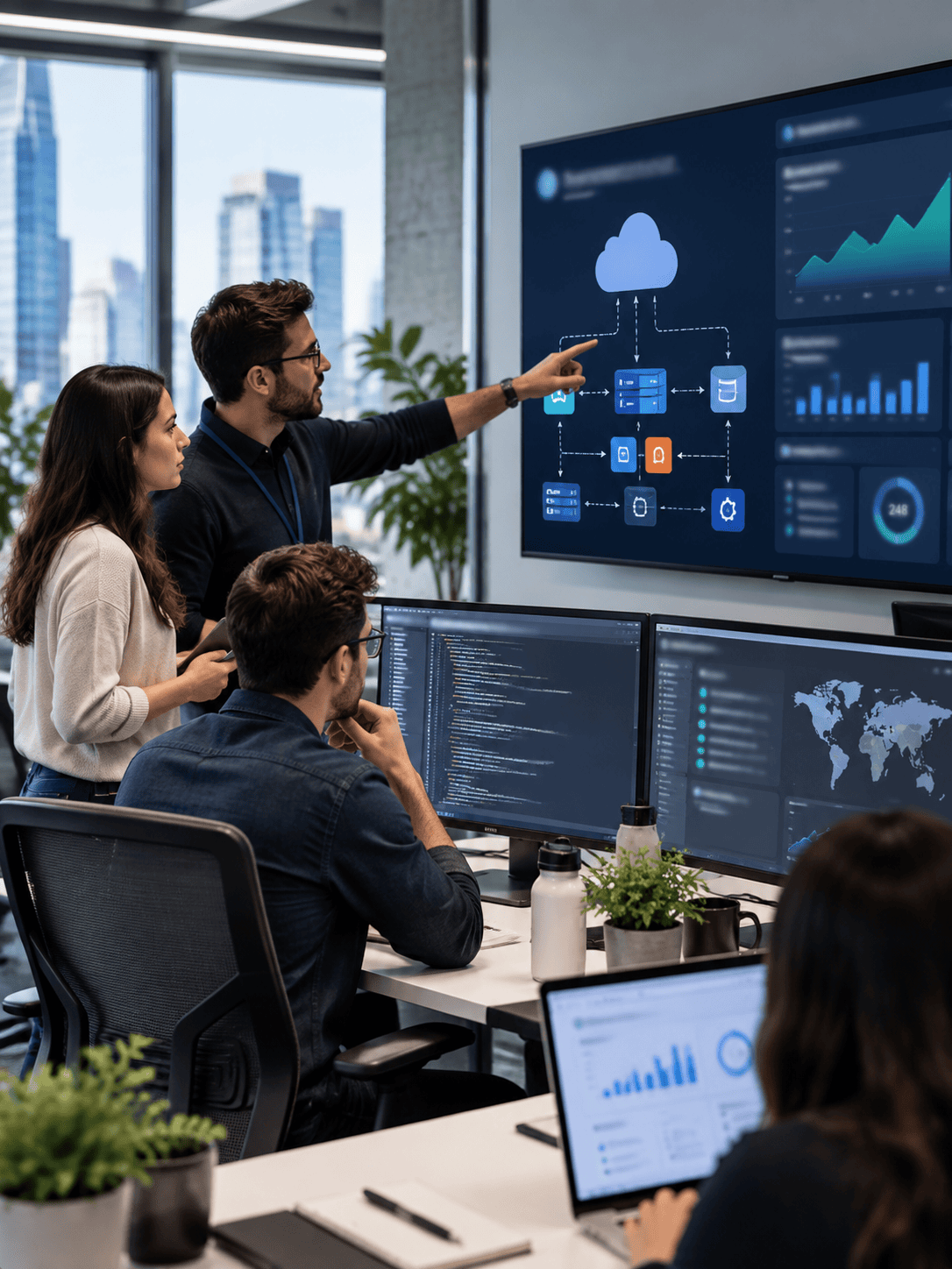 Cloud software engineering and IT infrastructure operations team in the United States