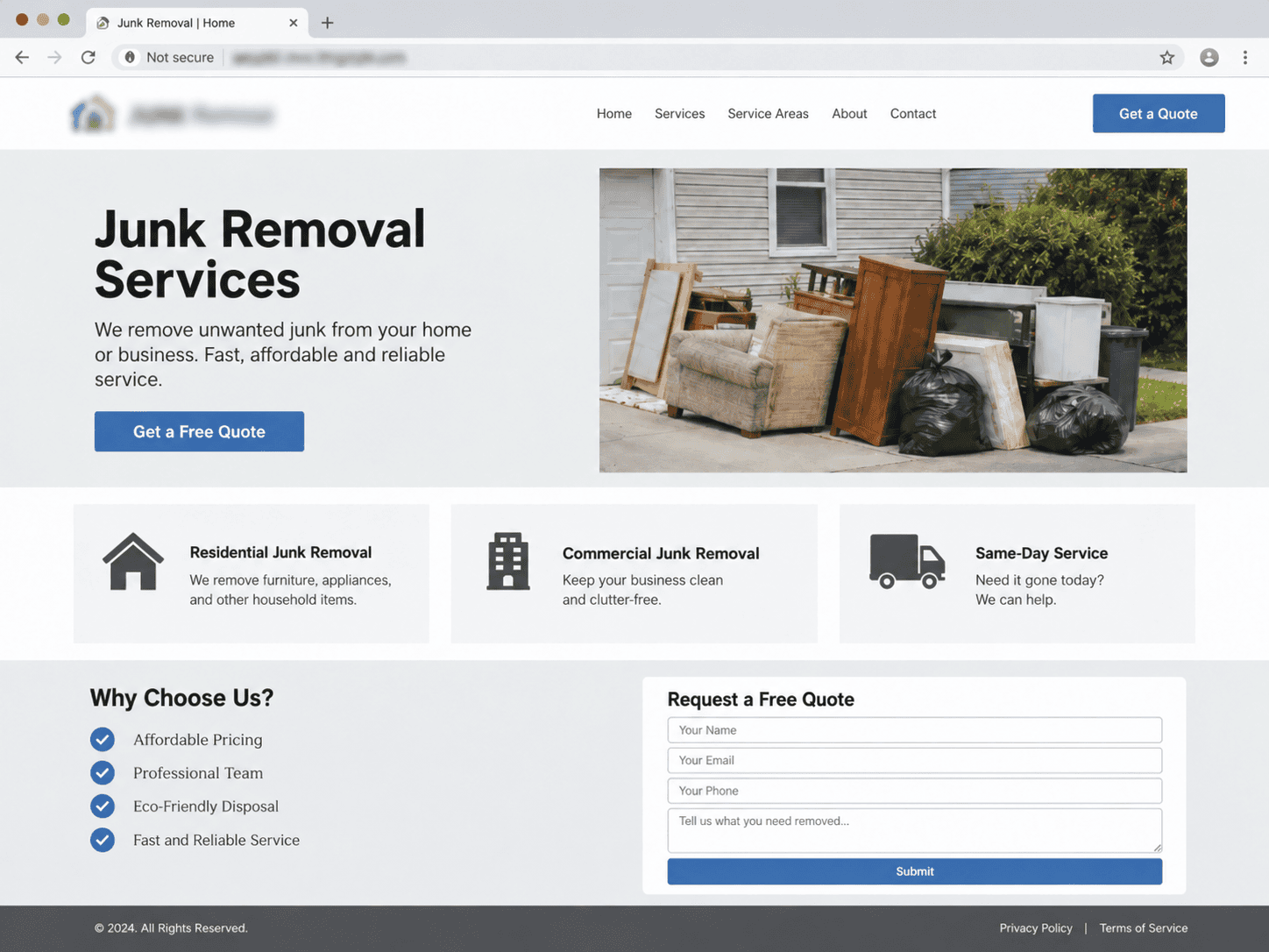 Previous website before migration