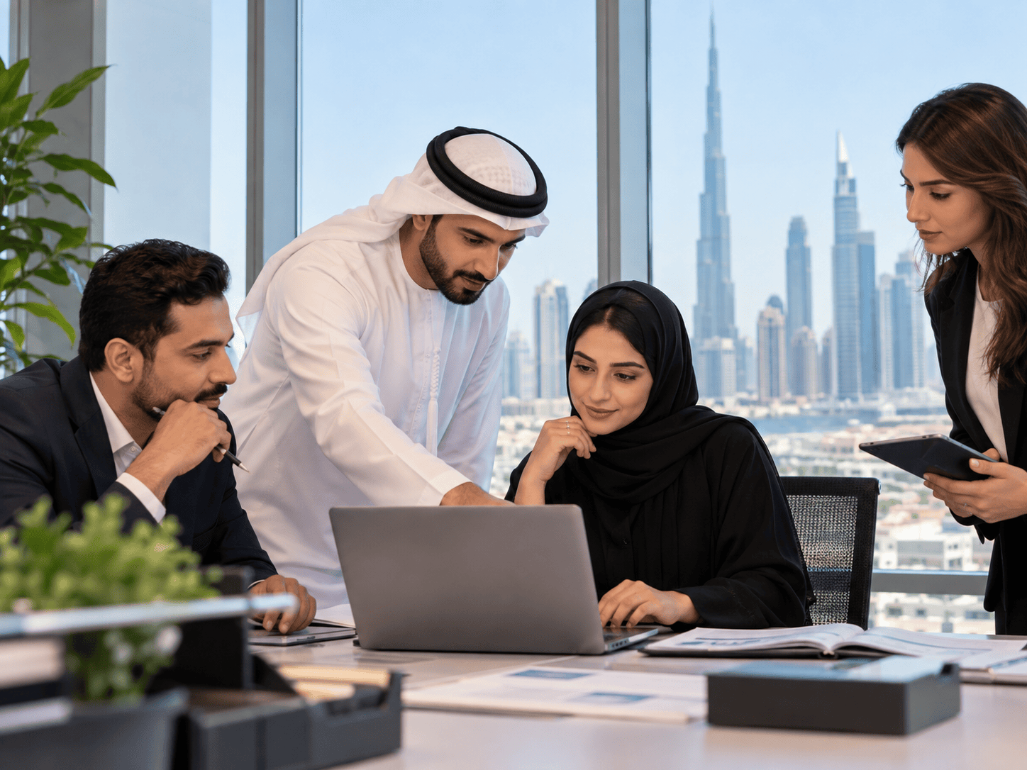 UAE Services Industry Business Concept