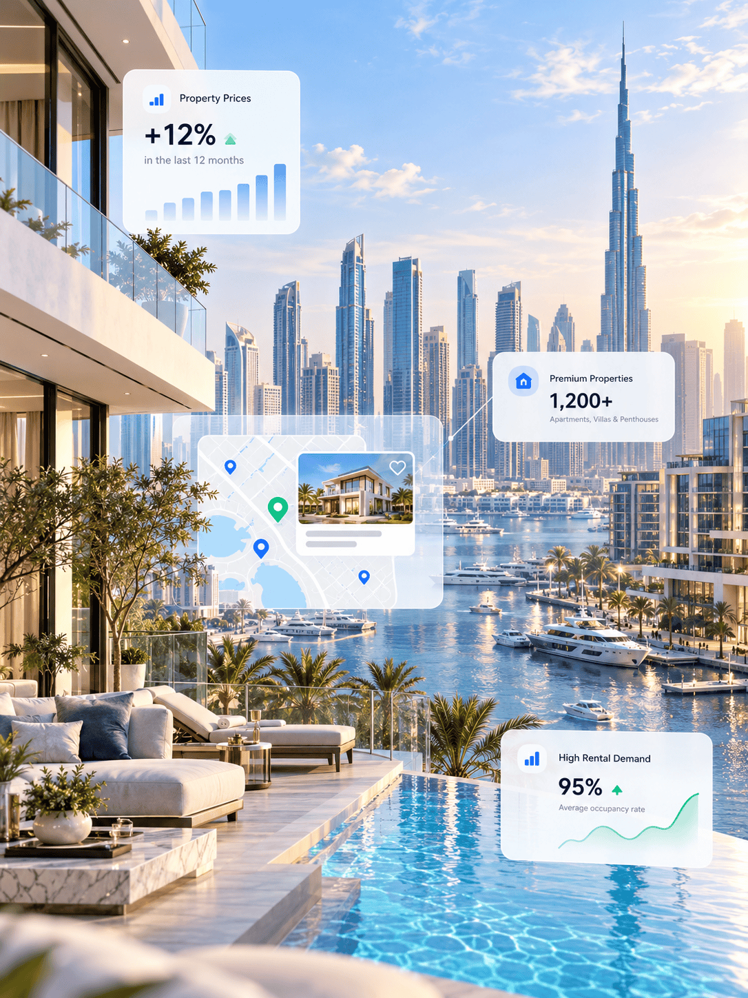 Dubai real estate market visual