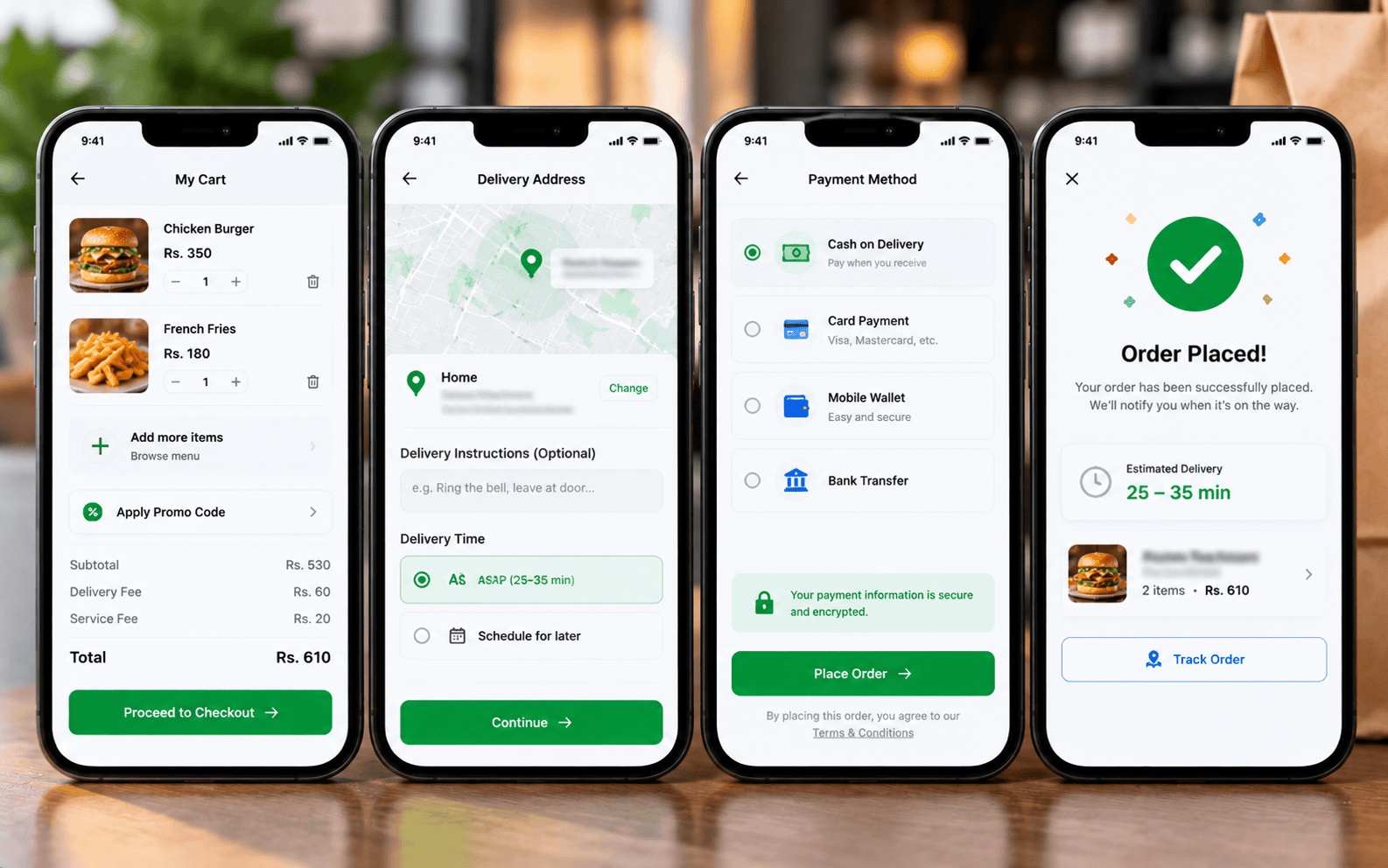 Streamlined user checkout and payment flow