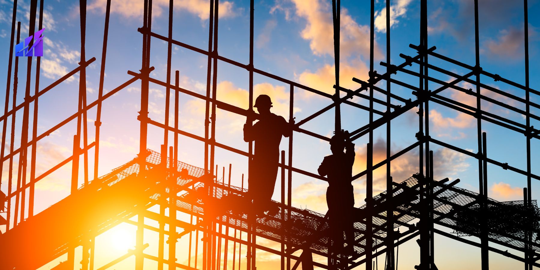 Construction project portfolio or site progress app screenshot