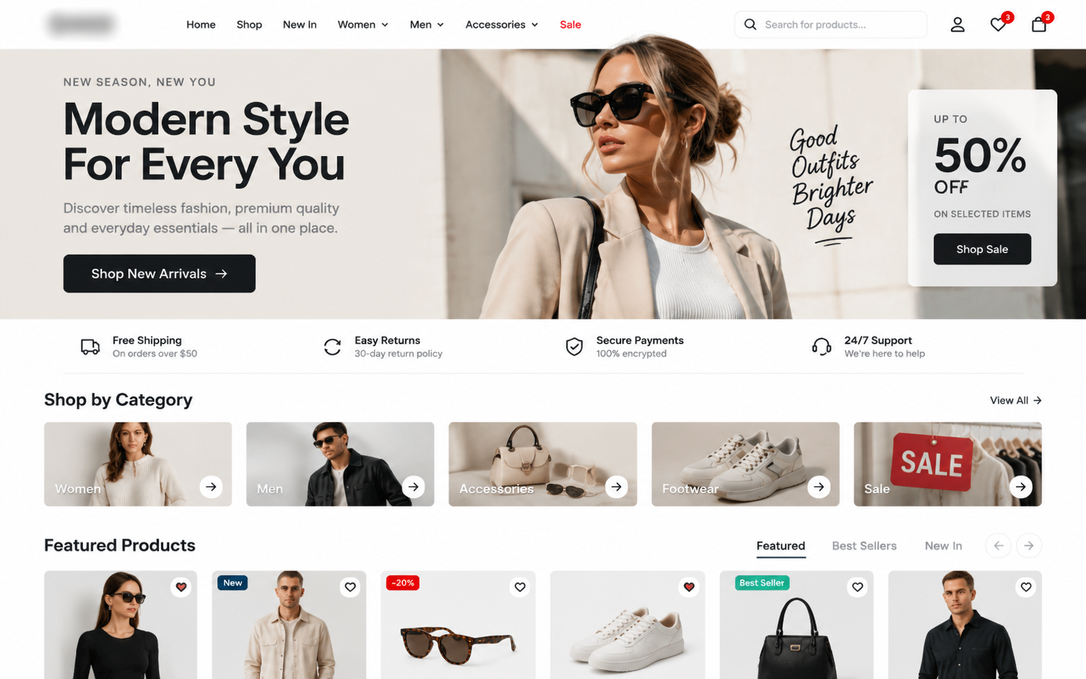Project 3 — Ecommerce Store Redesign