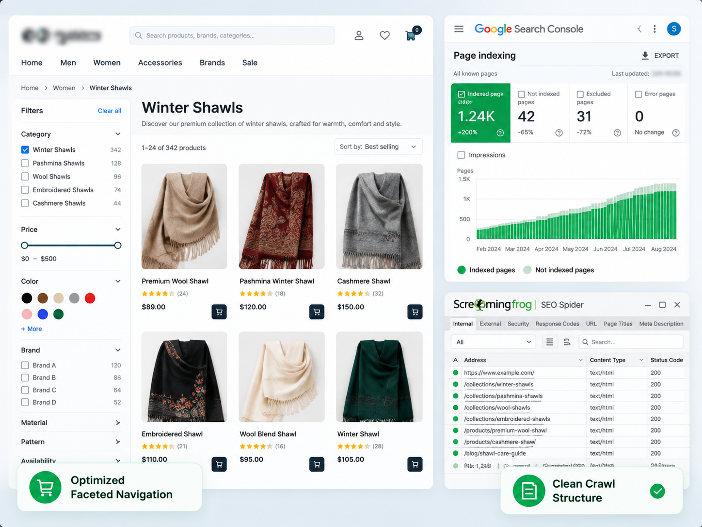 E-Commerce Technical SEO — Faceted Navigation