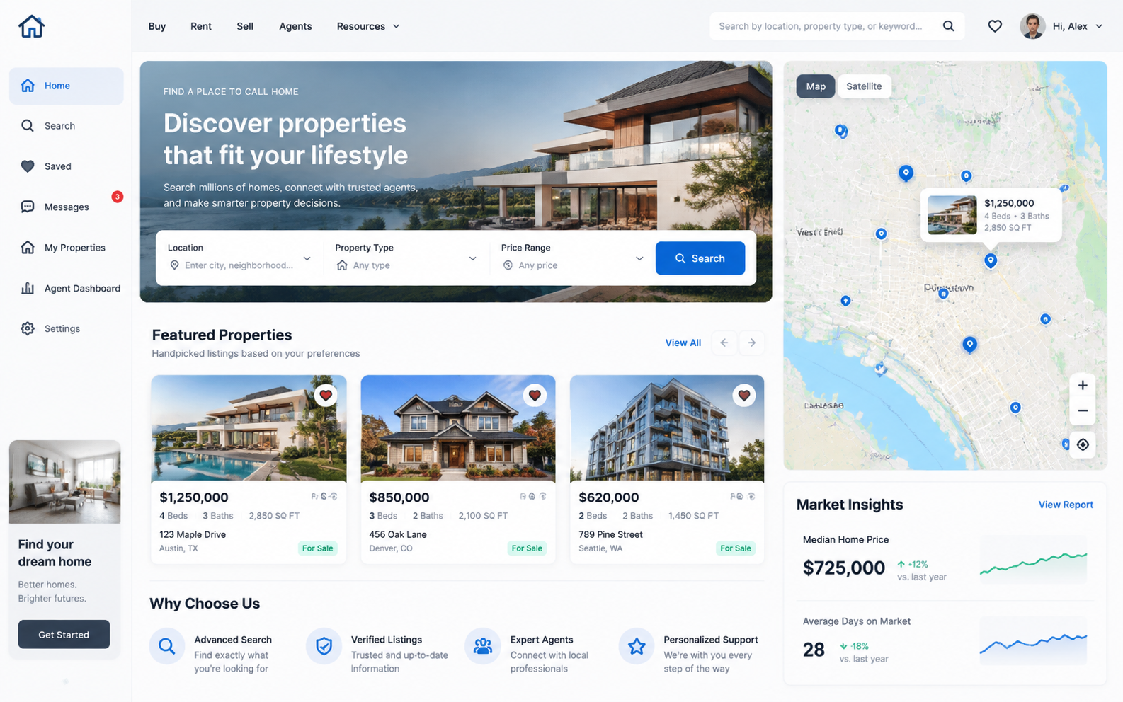 Project 1 — Real Estate Listing Platform